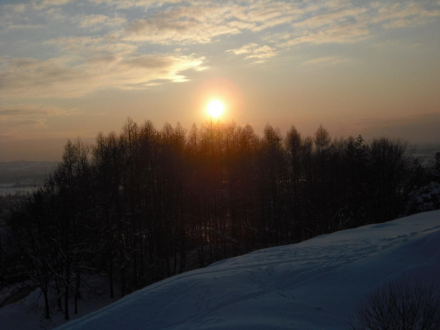 zachód słońca zimą #zima #ZachódSłońca
