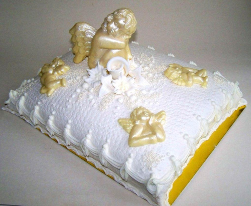 Aniołki na chrzest.... #tort #aniołki #chrzest #pankiewicz