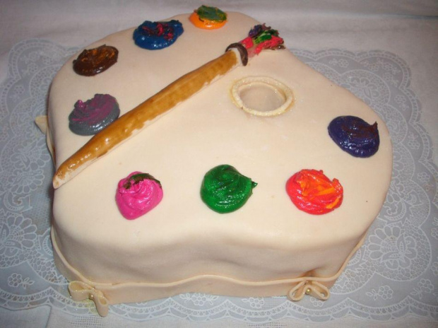 tort paleta malarska #malarz #PaletaTort #cake