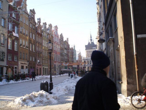 Gdańsk zimą, ulica Długa, 23 I 2010.