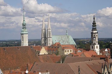 Widok na stare miasto z Wieży #Niemcy #Goerlitz #wieża