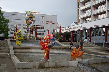 Fontanna we Frakfurcie nad Odrą. #fontanna