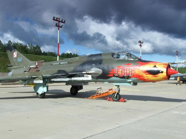 Piknik lotniczy Mirosławiec 30.08.2008, Su - 22M4 #Mirosławiec #lotnictwo #samoloty #PokazyLotnicze #AirShow