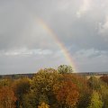 #tęcza #jesień #park #drzewa #las #niebo