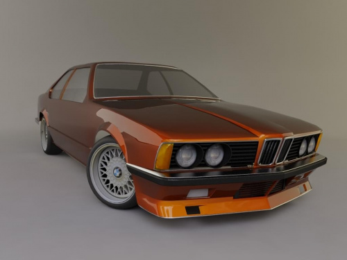 BMW 635 CSI E24 - model 3D render