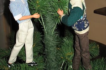 #Święta #Christmas #Barbie #FashionRoyalty #choinka #bombki #Gwiazdka