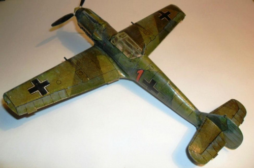Messerschmitt Bf 109 E model karton 1:33