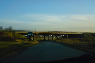 Olszowiec - droga do Glinnika - przejazd pod dk nr 8 #Olszowiec #Lubochnia #droga #most #Glinnik