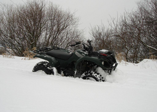 zimowy off road #dziura #quad #grizzly #samuraj