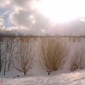 #zima #słońce #drzewa #śnieg #chmury #góra