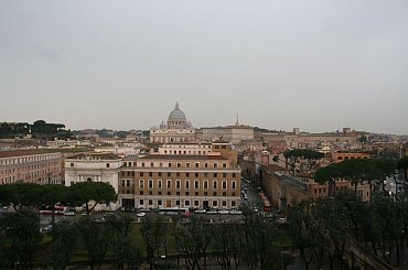 Widok z zamku św. Anioła na Bazylikę. #bazylika #Rzym #Watykan #panorama