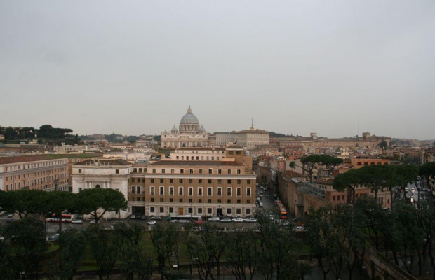 Widok z zamku św. Anioła na Bazylikę. #bazylika #Rzym #Watykan #panorama