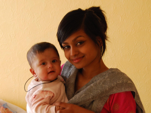 bengalska kobieta z dzieckiem