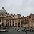 Bazylika św. Piotra budowana w latach 1506-1626 #bazylika #Rzym #Watykan #fontanna
