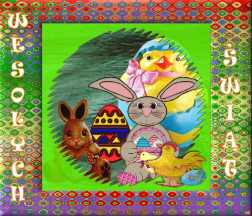W dzień Święta Wielkanocnego, życzę jaja smacznego, Świąt pogodnych i radosnych oraz tchnienia wiosny! #Wielkanoc #KartkiŚwiąteczne #MojePrace