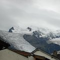 Widok na Blanca z Chamonix #wakacje #góry #Alpy #lodowiec #treking #MontBlanc #Chamonix #Francja